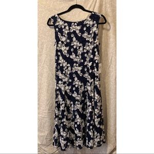 Neiman Marcus Navy Lace w/ Butterfly Embellishment